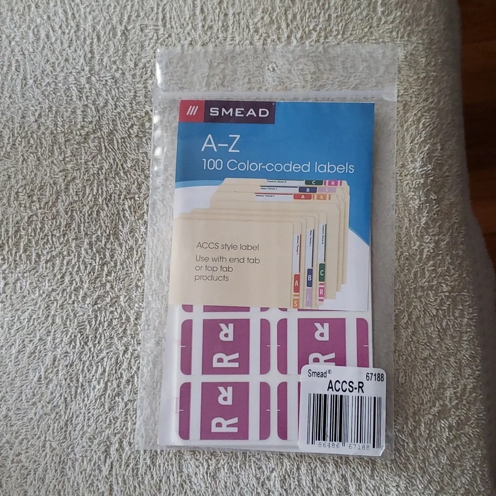 New Smead Color Labels 